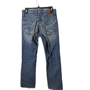 BKE Denim Jeans Mens 28x32 Carter Straight Leg Stretch Blue Stone Wash Western